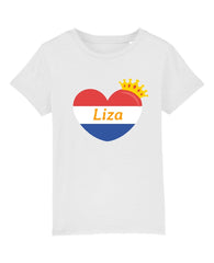 Hart met kroon - Koningsdag T-shirt - B&C - #E150 Kids